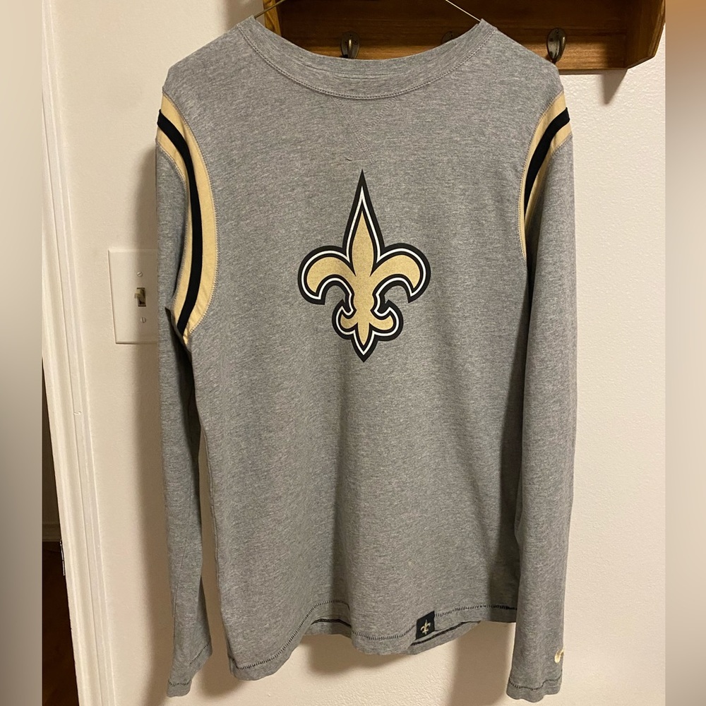 New Orleans Saints Vintage Jersey Style Long Sleeve T-Shirt